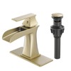 Bathroom Single Hole Faucet Waterfall Bathroom Sink Faucet with One