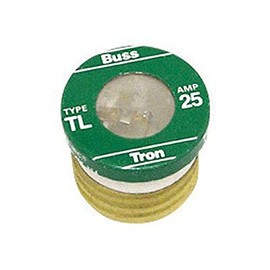 Bussmann TL-25PK4 25 Amp Time Delay, Loaded Link Edison Base Plug Fuse, 125V UL Listed, 4-Pack