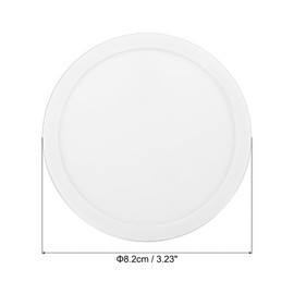 PATIKIL Air Hockey Pucks 3.2 Inch, 4Pcs Air Hockey Heavy Replacement Pucks for Game Tables Equipment Accessories, White