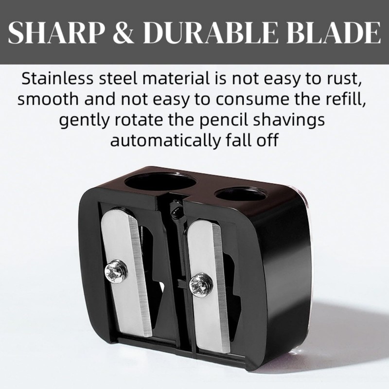 2 Pack Lip Liner Sharpeners & Makeup Pencil Sharpener with