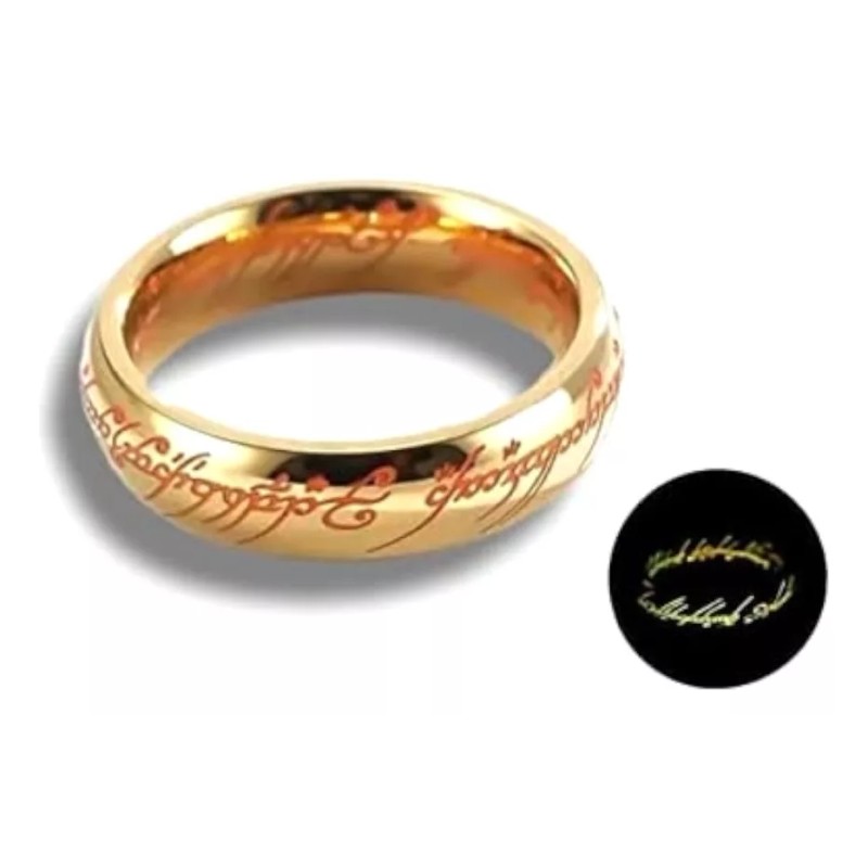 Dtup Anillo Mágico Único Brilla En La Oscuridad Tolkien Hobbit