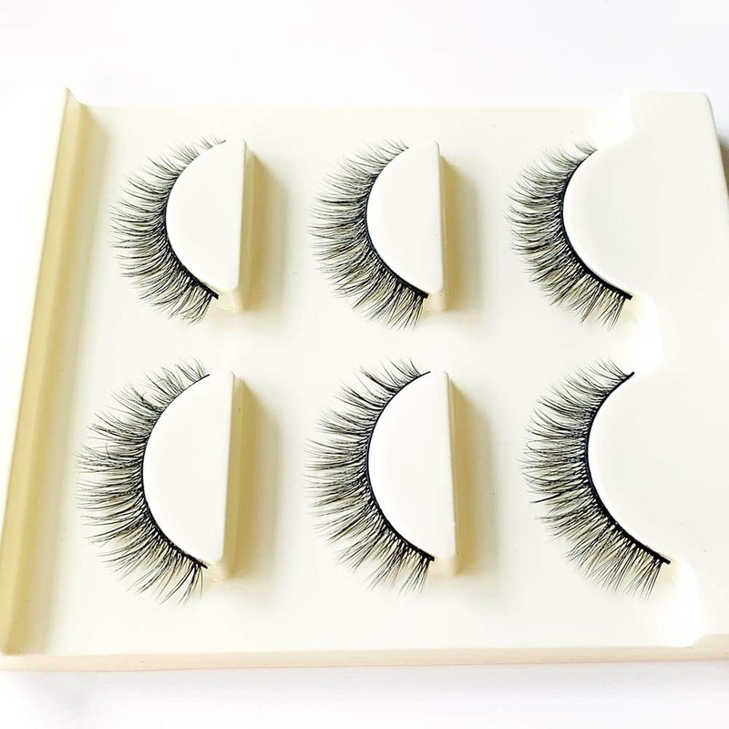 Musegetes 3D False Eyelashes, Popular Black Natural Axis Soft Core