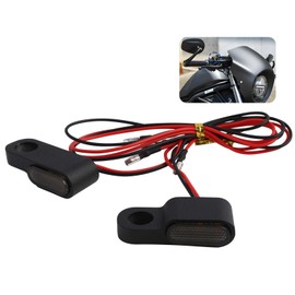 Yenvory 3 LED Mini Indicator Motorcycle E Approved, 12 V, Waterproof IP67, for Motorcycle, Moped, E-Scooter, Surron, Cafe Racer, Pack of 2