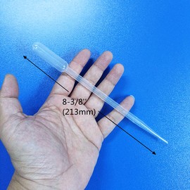 BASE WAVE 5 Pack Aquarium Test Dropper 5ml (Length 8.4'') Coral Feeder Mini Fish Bowl Fish Feces Transfer Pipettes