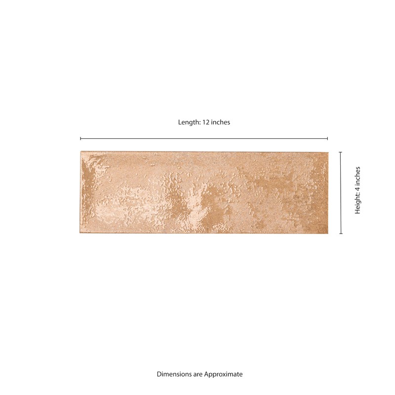 MSI Clayhaven Copperstone 4 in. x 12 in. Matte Porcelain