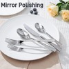 KINGSTONE Hammered Silverware Set, Flatware Set, 18/10 Stainless Steel Premium