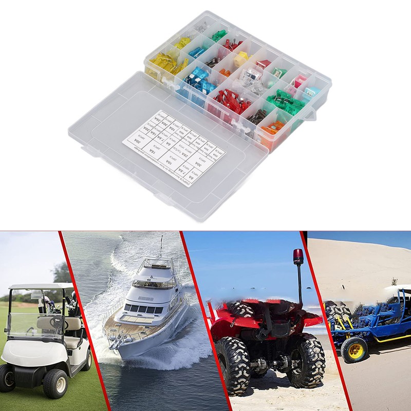 250 Pieces Automotive Fuses High Frequency Blade and Box Shape