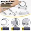 Mardatt 2 pieces 1-3/4 inch (45 mm) exhaust U-clamp, silencer