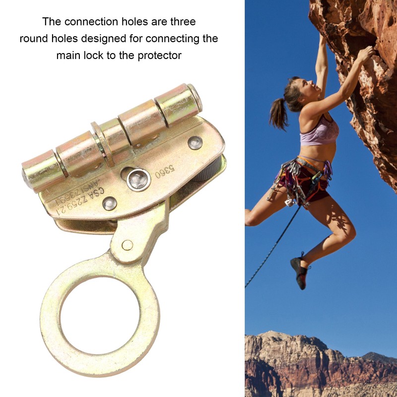Safety Rope Self Locking Grab Sturdy Round Hole Easy Adsorption