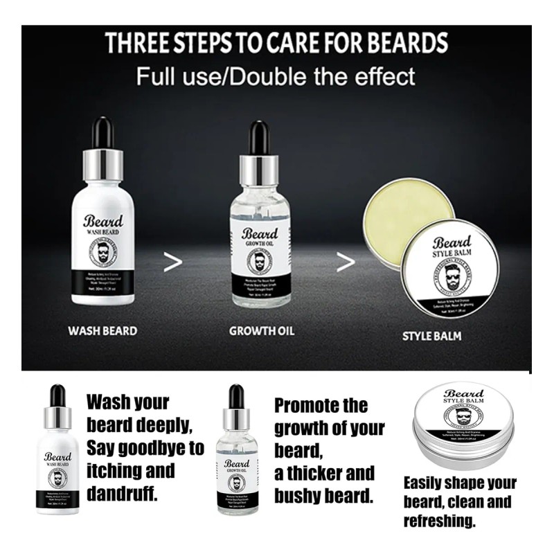 Kit De Aseo De Barba Para Hombres, Relleno De Calcetines