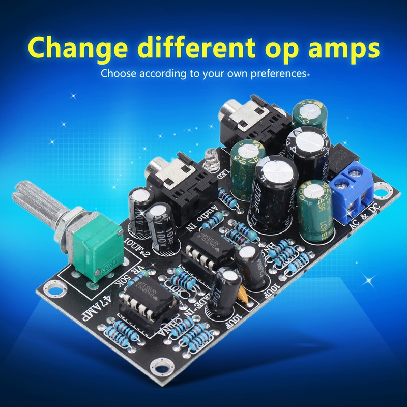 Headphone Amplifier Board Audio OP AMP Module 2 Channel Portable