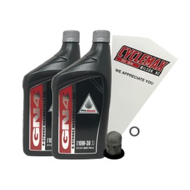 Cyclemax Standard 10W-30 Oil Change Kit compatible with 2003-2025 Honda Ruckus