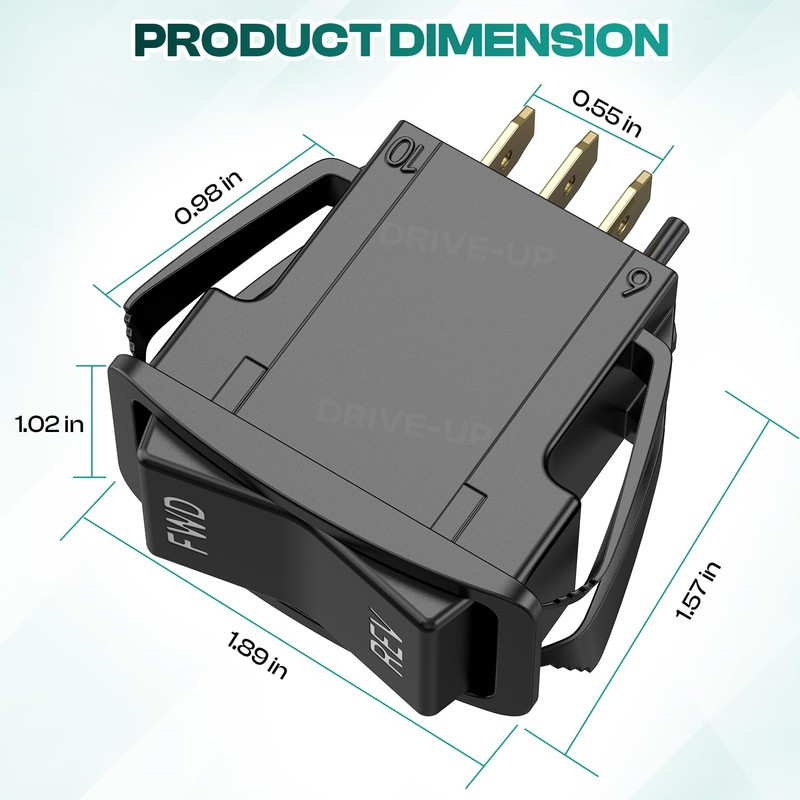 Drive-up Forward Reverse Rocker Switch Fits EZGO TXT PDS Electric