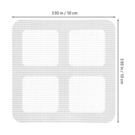 VILLCASE Pegatinas de Drenaje con Filtro Antibloqueo 10 × 10 cm – Capturan Cabello y Residuos para Evitar Obstrucciones – para Baño, Cocina y Hogar