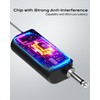 Wireless Microphone, One-Touch Mute & Dynamic RGB Lighting, Professional-Grade Dual