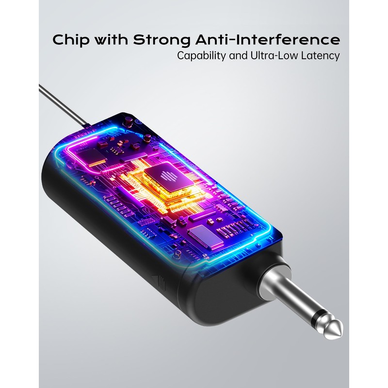 Wireless Microphone, One-Touch Mute & Dynamic RGB Lighting, Professional-Grade Dual