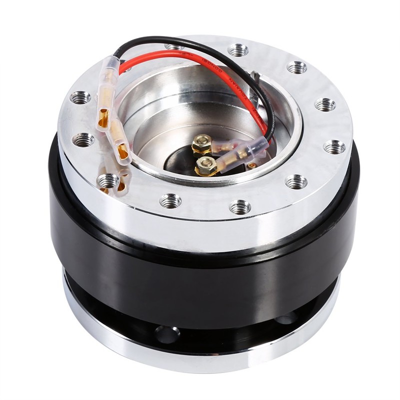 CENPEK Universal 6 Hole Bolt Ball Steering Wheel Black Release