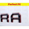 CALI TO Black Red 3D Raised Tailgate Inserts Letters Emblem