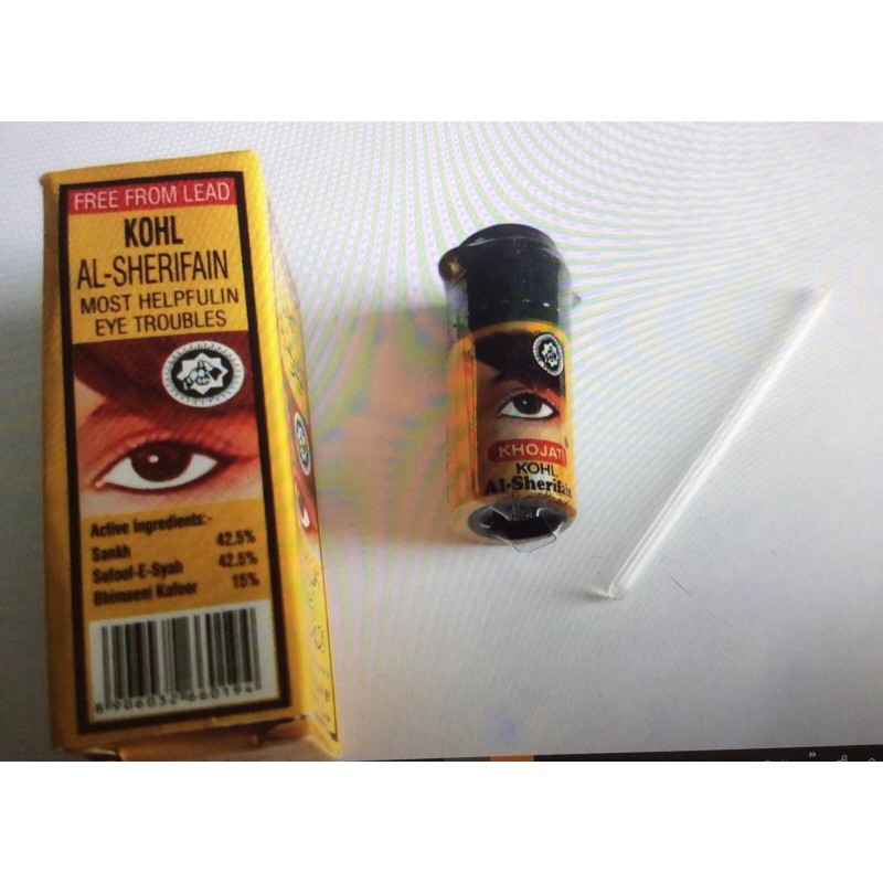 ALSHERIFAIN 2*ALSHERIFAIN Arabian Eyeliner Black Shadow Powder Make up Kajal