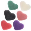 VICASKY 6pcs Heart Shape Facial Sponges Exfoliating Cleaning Sponge for