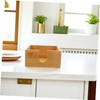 Ipetboom Bamboo Tissue Storage Box Multi Function Square Napkin Holder