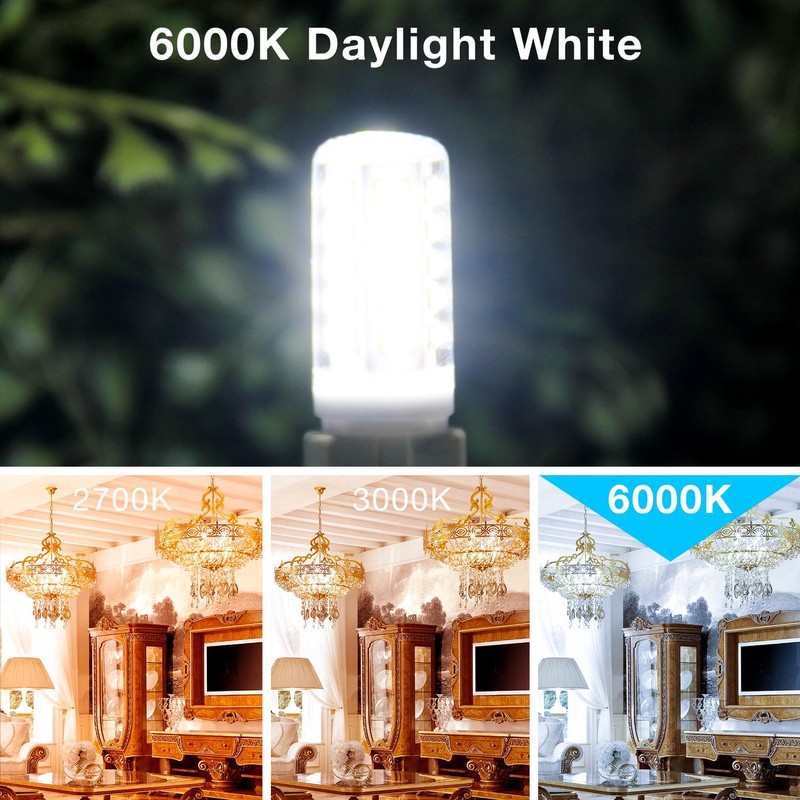 DAYBEETER 6 Pack Dimmable G9 LED Bulb 4W (40 Watt