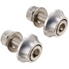 C.F.POSH License Plate Cap Bolts & Nuts Silver 200383