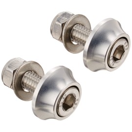 C.F.POSH License Plate Cap Bolts & Nuts Silver 200383