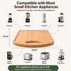 Wooden Blender Slider Tray for Countertop, 10.04 Inch Appliance Mover
