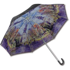 Upower AU-02511 Famous Paintings Folding Umbrella (For Rain or Shine), Monet "Church on the Water"
