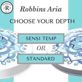 Robbins Aria - Electric Stove Burner Covers - Set of 4, Coil Protectors, Round, Range, Cooktop, Standard Size (Blue Roses)