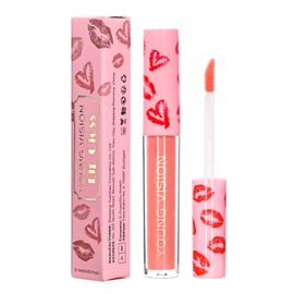 Plumping Lip Gloss Plumper - Matte Liquid Lipstick Long Lasting Lip Gloss Plumper Lip Makeup Non-Fade Lip Gloss for Women Girls (02#, 10g)