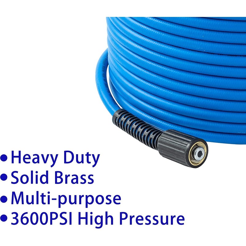 FIXFANS Pressure Washer Hose – 1/4" X 100 FT High