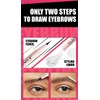 New Dual-Ended Eyebrow Pencil and Clear Gel, Waterproof Brow Pen