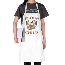 JNIAP Sourdough Starter Apron Sourdough Bread Gift Sourdough Mama Apron Bread Maker Gifts (FLOUR CHILD ap)