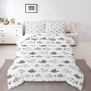 jejeloiu Fish Comforter Set Twin Size Kids Fish and Hunting Comforter for Boys Teens Fisherman Fish Man Bedding Set Sealife White Duvet Set Room Decor Quilt Set