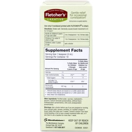 Fletcher's Laxative For Kids Liquid Herbal Supplement, Classic Root Beer Taste 3.25 fl oz (pack of 2)
