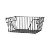SANNO Stackable Basket Black Stackable Wire Baskets Stacking Bins for