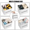 TOLIDA Metal Tampon Storage Box with Lid - White Divider