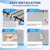MILYARD 12 Inch Wire Shelf Brackets Kits, Closet Support Rod