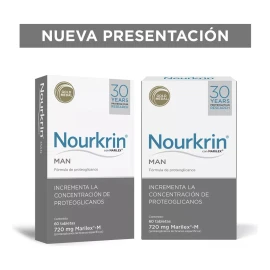 Pack 2 Nourkrin Man Tratamiento Anticaída Hombre 60tabs