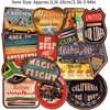 36pcs pegatinas de sello vintage de vinilo pegatinas de viaje