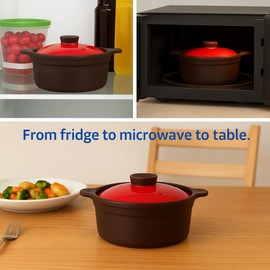 (Set of 2) Microwave Silicone Food Steamer with Handle & Lid, Kitchen Nonstick Egg Steaming Pot, Dishwasher & Oven Safe up to 482 °F, Easy to Clean, Made in Korea (20.3 Fl Oz (600ml, 2.5 Cups), Colored Lid)