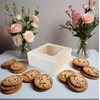 Generic 30Pcs (6x6x3 in) Mini Cake Boxes+2 stickers with Display
