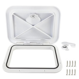 YuYBrightmi Marine Deck Access Hatch & Lid 10-5/8" X 14-3/4" (270mmx375mm) White Boat Deck Hatch Waterproof Boat Hatch Lid - Deck Hatch Cover for Boats, Ships & RVs - UV Resistant