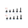 LBY 1000pcs M2.3 M2.6 Truss Head Self-Tapping Screws, Wafer and