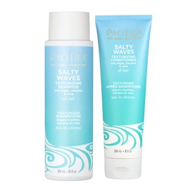 Pacifica Beauty Champú texturizante Salty Waves  Acondicionador texturizante Salty Waves  Para todo tipo de cabello  Cabello de playa perfecto y sin