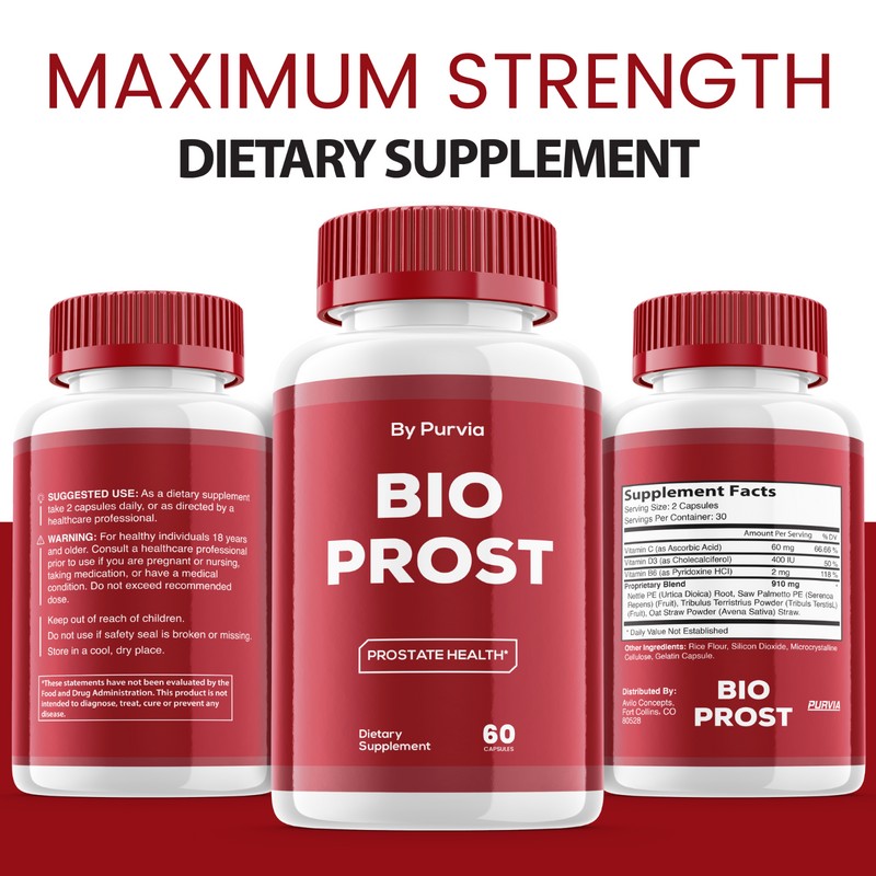 Purvia (5 Pack) Bio Prost Pills Maximum Strength Formula Overall