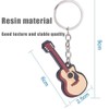 LJFEA 2 pcs Creative Bright Colour Musical Instrument Key Ring