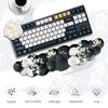JIKIOU Cloud Wrist Rest Keyboard, Cloud Keyboard Wrist Pad Set